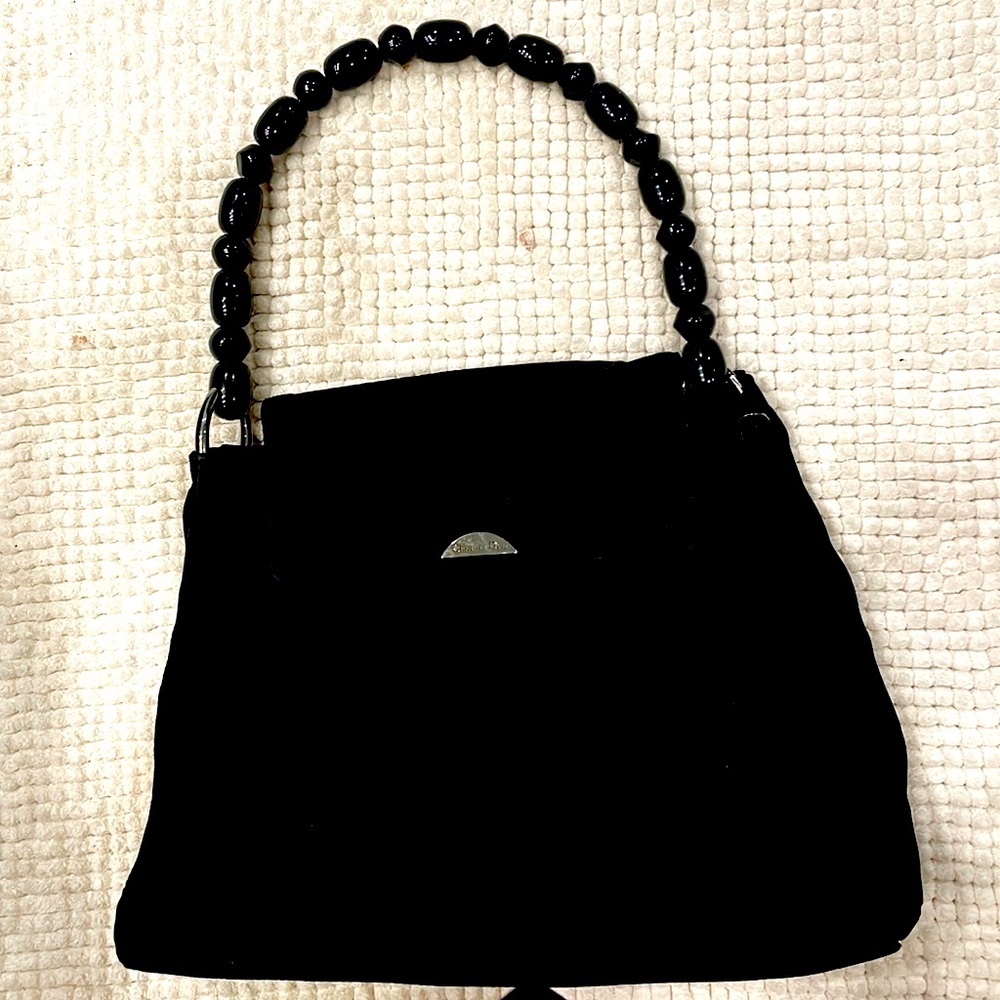 Christian Dior vintage style bag ,authenticity certificate.pearl handle used